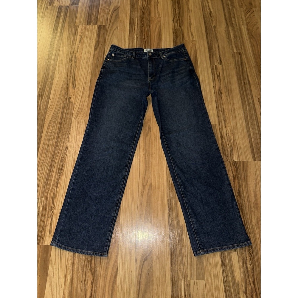 Seven7 Women's Sz‎ 8 High Rise Loose Straight Fit 5 Pocket Jeans Denim